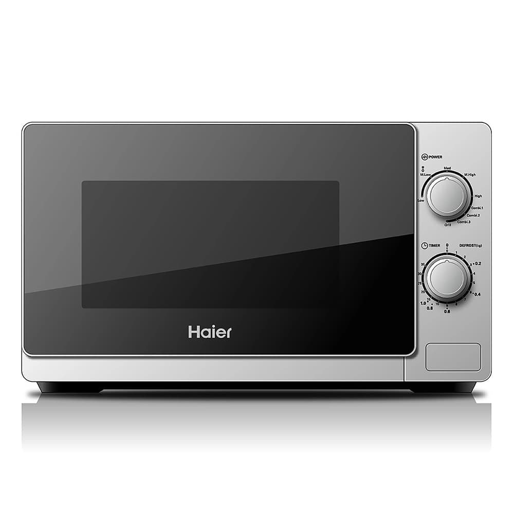 Haier 20L Grill Microwave with Curvaceous Glass Door Design